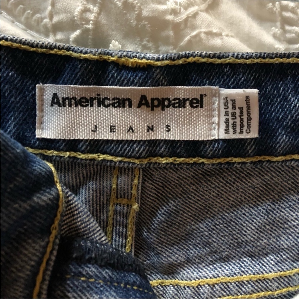 NWOT American Apparel Shorts Dark Wash - Picture 3 of 3